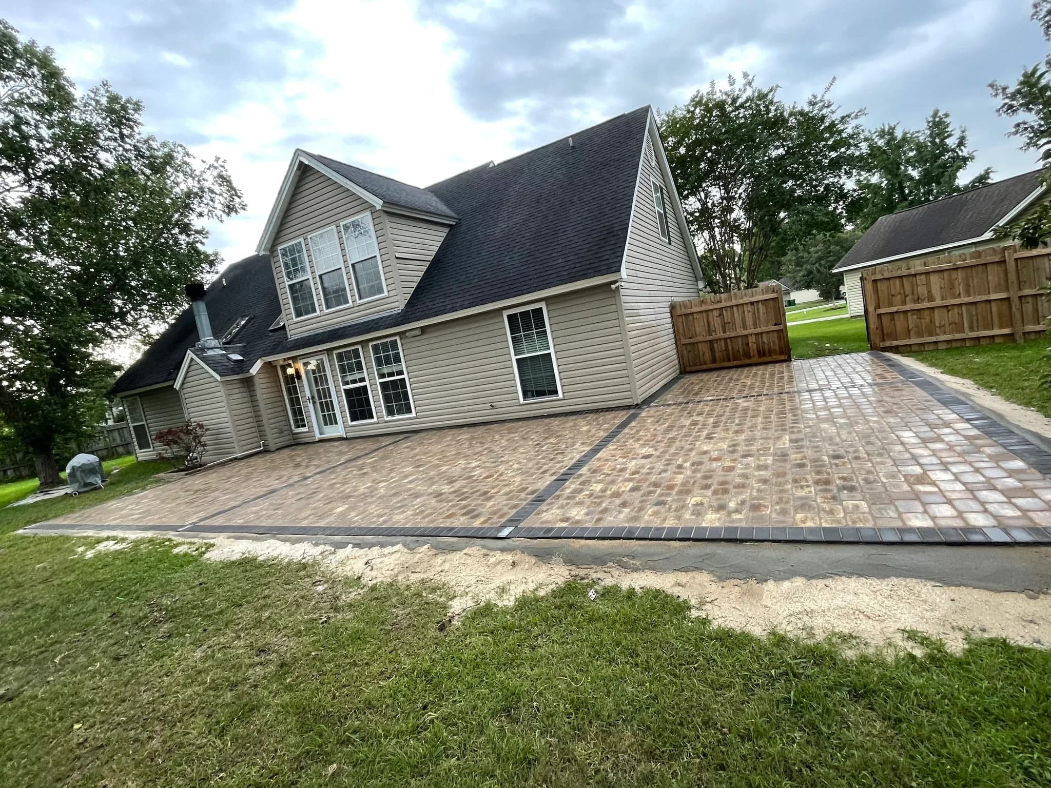 Tigers Hardscape project - back-patio