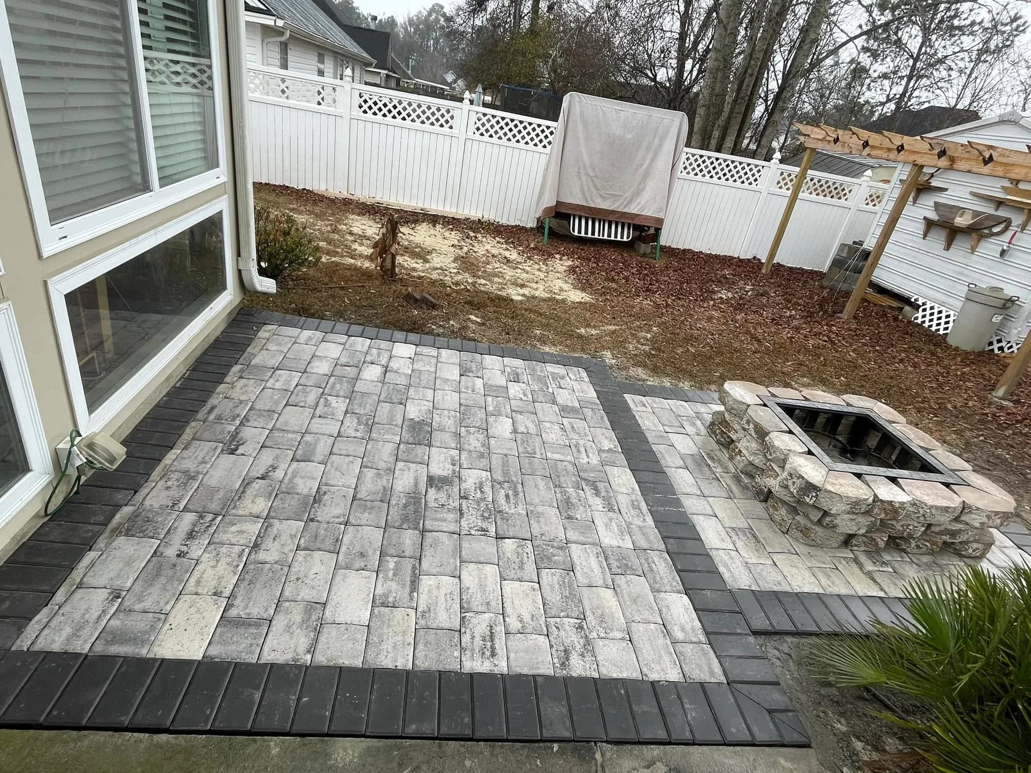 Fire pit installation