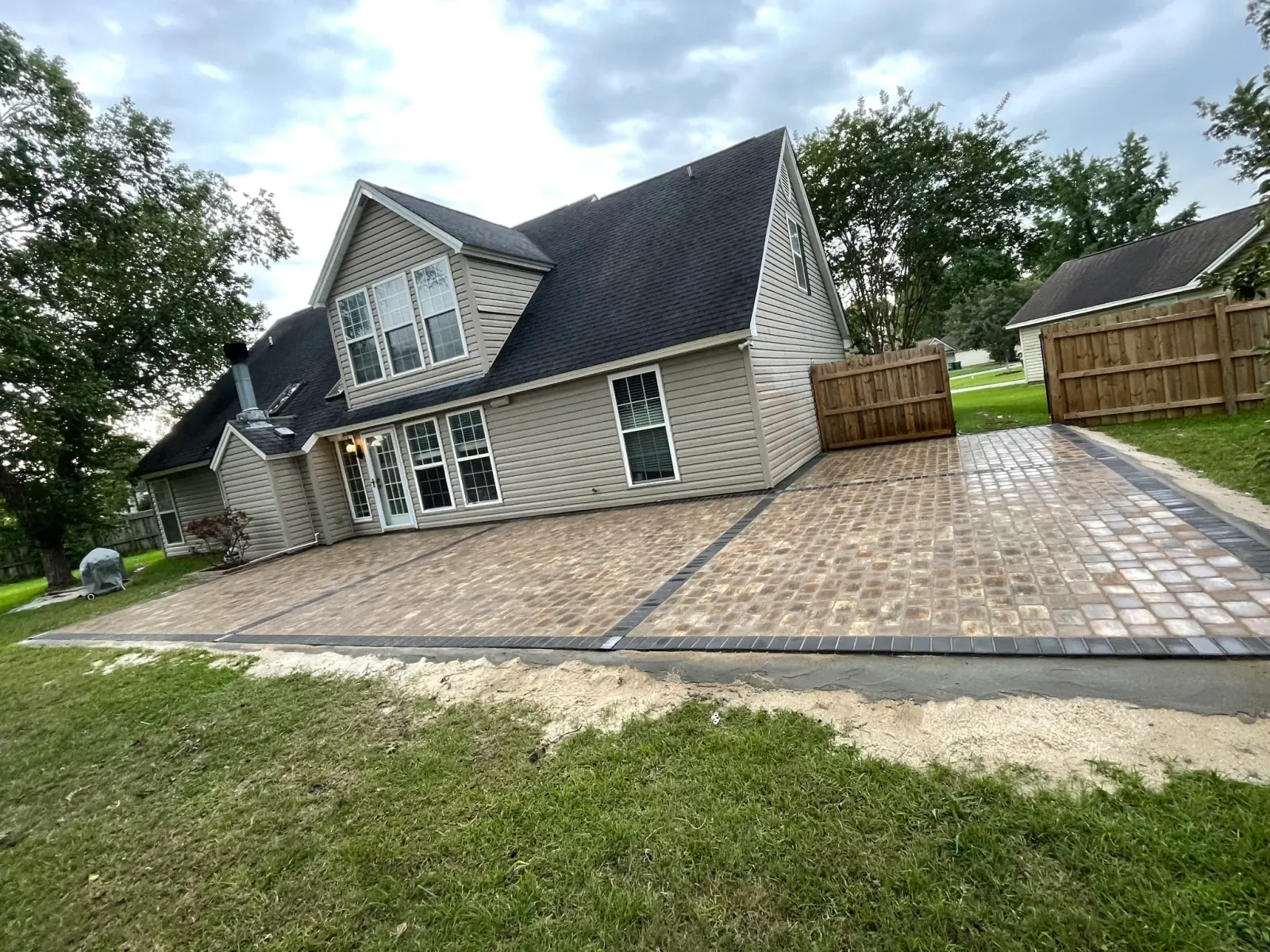 Tigers Hardscape project - back-patio
