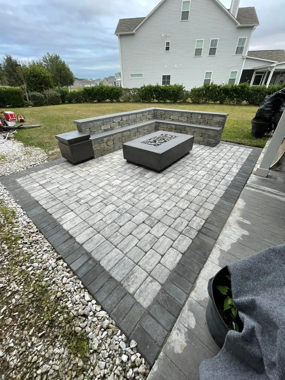 Tigers Hardscape project - backpatio