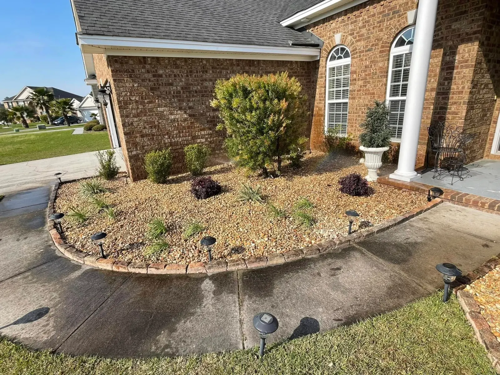 Tigers Hardscape project - pebbles